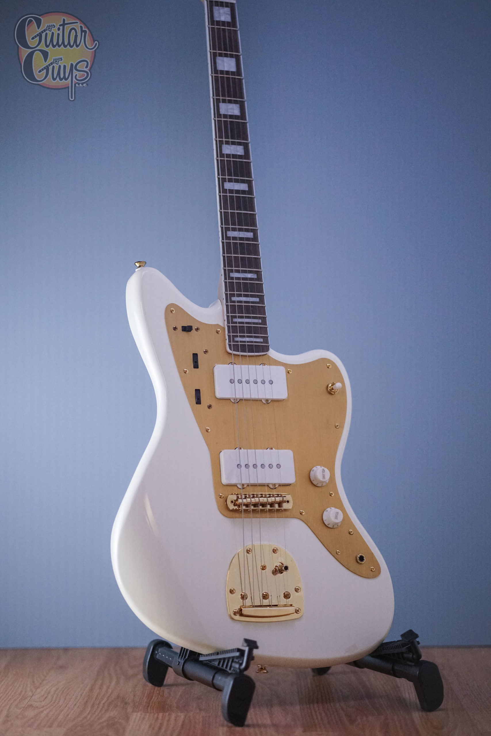 Squier 40th Anniversary Jazzmaster Gold Edition LF Olympic White
