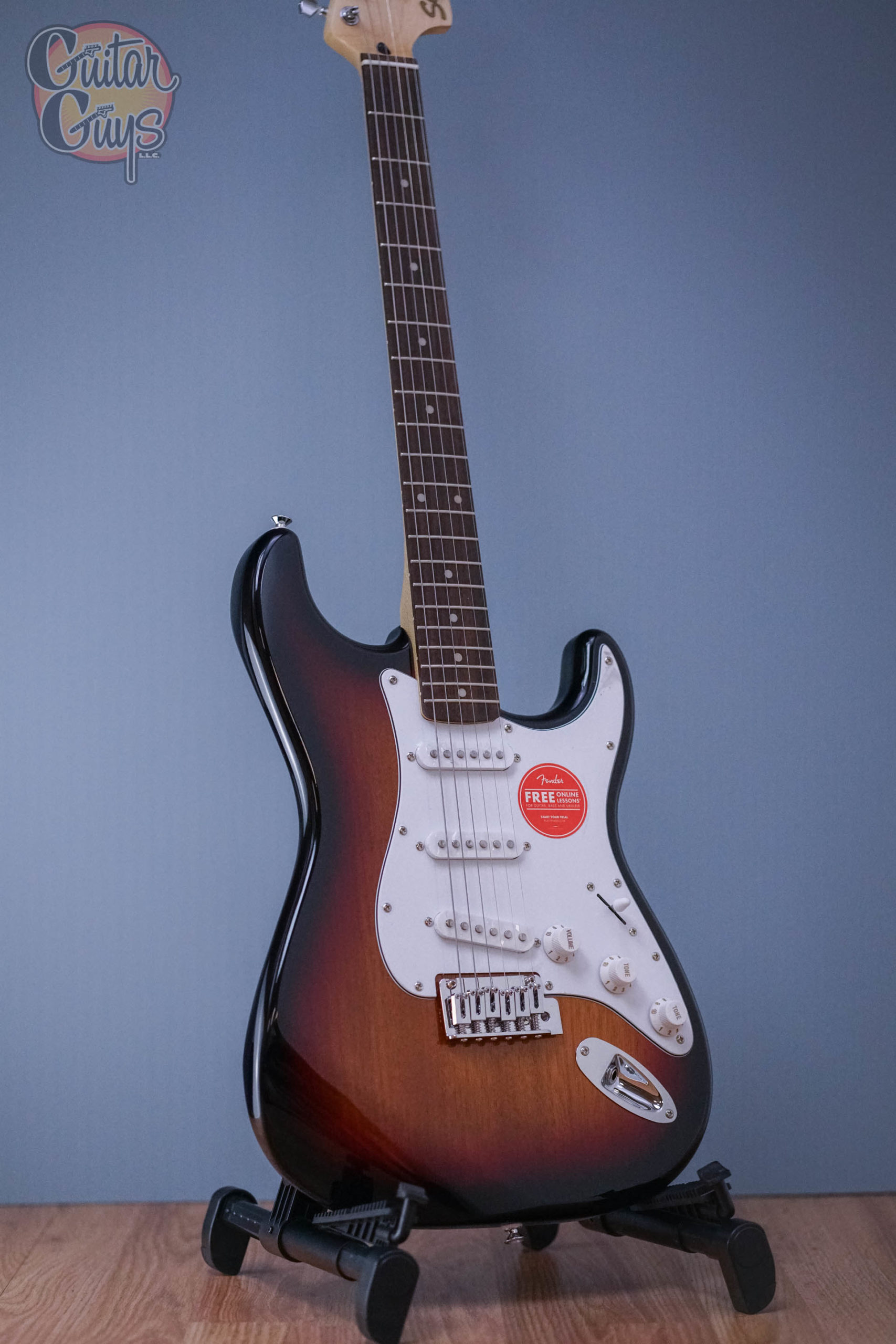 Squier Affinity Series Stratocaster LF 3-Tone Burst - Guitar Guys